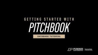 Getting Started with PitchBook