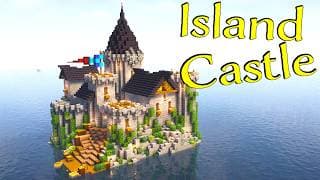 Build an Epic Island Castle in Minecraft - Survival-Friendly