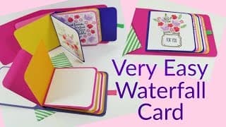 Easy Waterfall Card | Video Tutorial