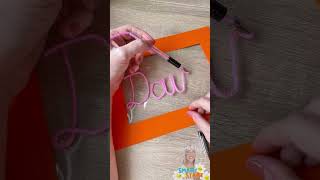 Yarn Drawing Hack ✨ Easy Kids Craft