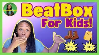 How to Beatbox for Kids! 🎤 Fun & Easy Beatboxing with Aunt Jazz Using Letter Sounds!