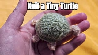 Knit a Tiny Turtle - Easy and Fun Mini Knitting Project