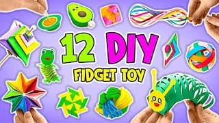 Let's Make 12 MOST VIRAL Paper Fidget Toy Crafts || EASY TUTORIAL🤩