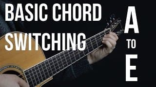 Chord Switching Practice - A to E - Easy Beginner Chord Switching