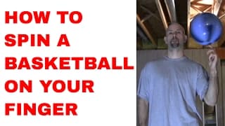 How to Spin a Basketball on Your Finger for Beginners - Trick Tutorial