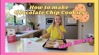 How to make Chocolate Chip Cookies - instructional video for kids