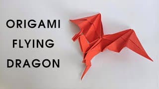 Origami FLYING DRAGON | How to make a paper flying dragon