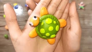 How to Make a cute turtle with Play Dough | Fun Craft for Kids!