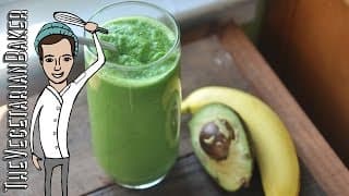 How To Make a Avocado Banana Smoothie | The Vegetarian Baker