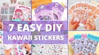 7 EASY DIY Kawaii Stickers You Can Make at Home