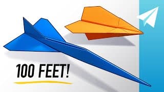5 Easy Paper Airplanes that Fly REALLY Far! — How to Make the Easiest Paper Airplanes