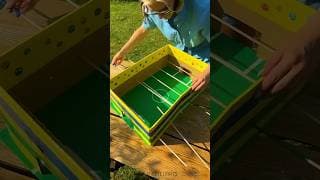 😎 How to Make your own DIY Foosball table from cardboard ⚽️ #euro2024 #diy #handmade