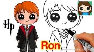 How to Draw Ron Weasley Easy | Harry Potter