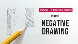The Negative Space Technique for Better Sketches | Learn to Draw in 2-minutes | Episode 08