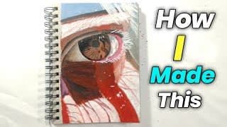 Anime Eye Acrylic Painting | Step-by-Step Full Tutorial | Acrylic Art for Beginners