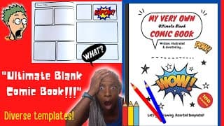 HOW to MAKE YOUR OWN COMICS - The BEST Blank Comic Book! For aspiring comic artists
