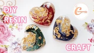 DIY Epoxy Resin Craft | Unique Pocket Hearts| Resin Crafts for Beginners | Step by step tutorial