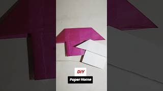 ⛺🏕🏕Make a paper home | simple DIY craft Idea | no glue no scissor 🫰🫰 #easy #kidshorts #papercraft