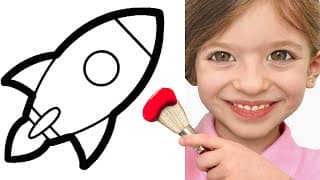 Adel is Painting Solar System & Planets | Best Learning Video for Toddlers!
