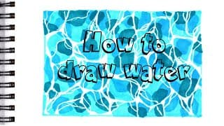 HOW TO DRAW WATER Step by Step Drawing Tutorial easiest way to draw water / marker art video