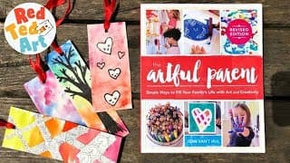Easy Watercolor Bookmarks with the Artful Parent - DIY Homemade Bookmarks