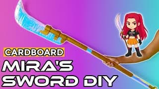 How to Make Mira's Sword (Kpop Demon Hunters Weapons) | DIY Cardboard Tutorial