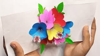 How To Make Pop up Cars | DIY Flower Pop up Card
