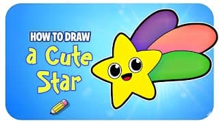 How to Draw a Cute Star ✨⭐ | Easy Drawing for Kids & Beginners.