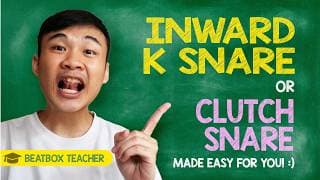 Inward K/Clutch Snare - How to Beatbox (EASY TUTORIAL) by a beatbox teacher