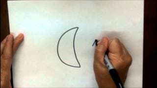 How to Draw Moon and Stars Step by Step Tutorial for Children