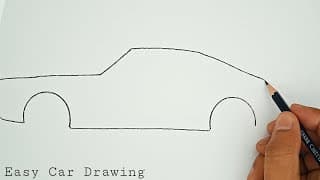 How to Draw a Car - The Easiest way !