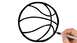 How to Draw Basketball Easy Sport Drawing Tutorial
