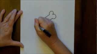 How to Draw a Dog Bone Simple Drawing Tutorial for Beginners