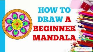 How to Draw a Beginner Mandala in a Few Easy Steps: Drawing Tutorial for Beginner Artists