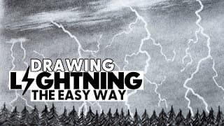 How to Draw Lightning The EASY WAY