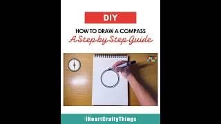 🧭 How to Draw a Compass - Easy Step-by-Step Guide! #howtodraw #drawingtutorial #learntodraw