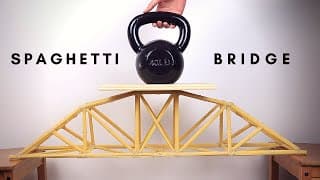 Making and Testing a Spaghetti Bridge!