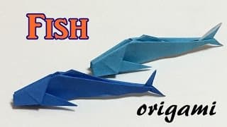 Origami fish tutorial step by step | How to make a paper fish easy for kids and beginners