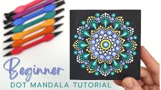 EASY Beginner Dotting Tutorial - How to paint a dot mandala for Beginners