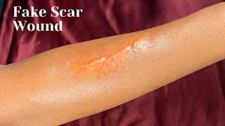 How to Create a Realistic Scar using Scar Wax| Fake Scar wound | Special effect Makeup| SFX Makeup