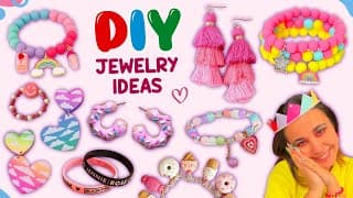 12 DIY JEWELRY IDEAS - HANDMADE JEWELRY IDEAS - EASY PAPER CRAFT JEWELRY and more…