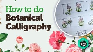How To Do Calligraphy | Botanical Art | Fun Activities For Kids