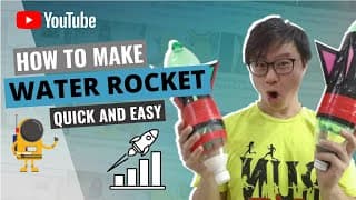 How to make a simple water rocket with soda bottles (have fun with your kids or students PART 2)