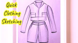 How to draw Clothes For Beginners | Drawing Clothing | Easy Step by Step Drawing Lesson