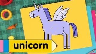 Learn How to Draw A Unicorn | Kids Drawing Lesson | Step By Step