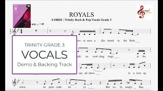 Royals - Lorde | Trinity Rock & Pop Vocals Grade 3 | Demo & Backing track
