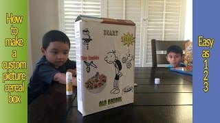 How to make a custom picture cereal box