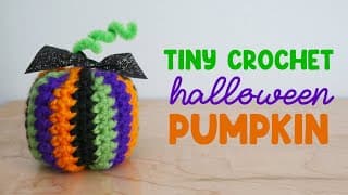 Tiny HALLOWEEN CROCHET Pumpkin 🎃 (So EASY & Cute!)