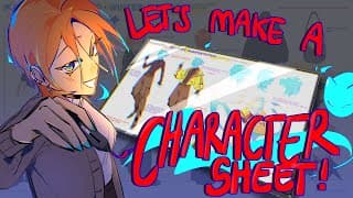 How I make character sheets // simple guide