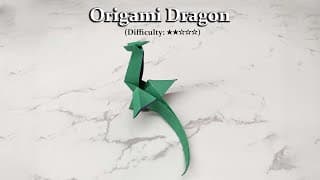 [DETAILED TUTORIAL] Origami Dragon- Fold a Cool and Easy Paper Dragon Step-by-Step!
